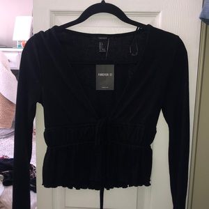 Long sleeve black top